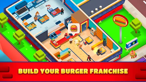 Idle Burger Empire Tycoon—Game screenshot 1