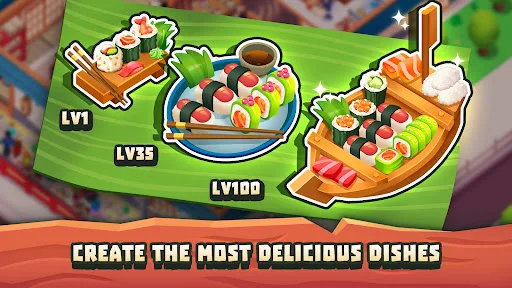 Sushi Empire Tycoon—Idle Game screenshot 3
