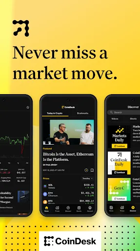 CoinDesk: BTC, ETH, XRP News screenshot 1