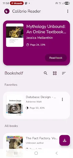 Colibrio Reader for EPUB & PDF screenshot 1