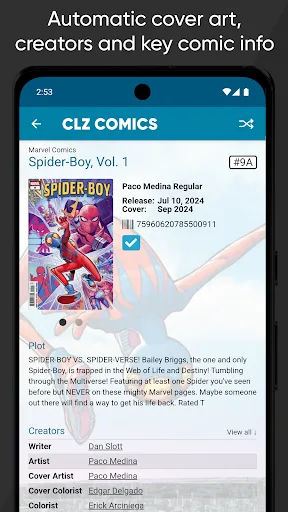 CLZ Comics comic book database screenshot 5