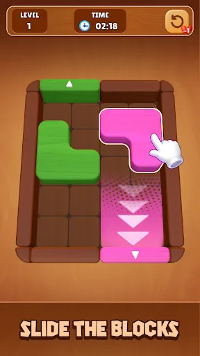 Wood Escape: Color Block screenshot 1