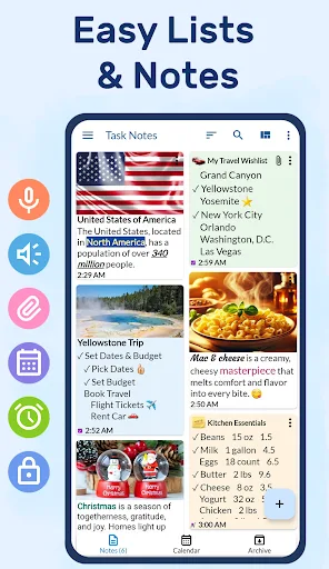 TASK NOTES: Notepad To-Do List screenshot 1