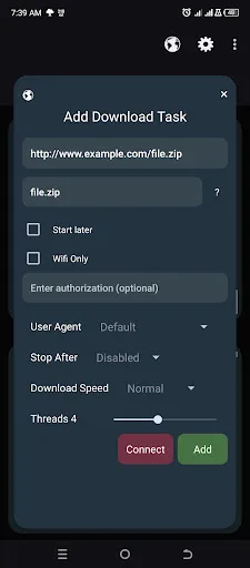 Tiny Download Manager screenshot 2