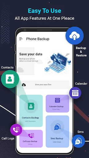 SMS Backup & Restore Contacts screenshot 1