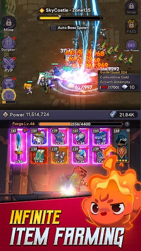 Self-Service Knight : idle RPG screenshot 2