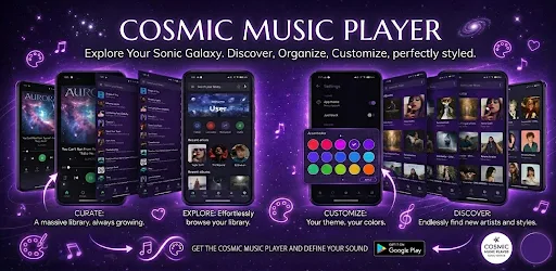 Cosmic: Music Player & MP3 screenshot 1