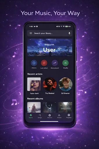 Cosmic: Music Player & MP3 screenshot 2