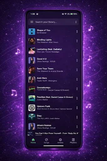 Cosmic: Music Player & MP3 screenshot 4