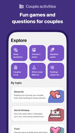 Couples questions: CoupleMind screenshot 1