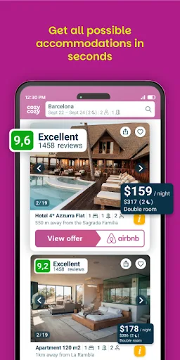 Cozycozy: All accommodations screenshot 2