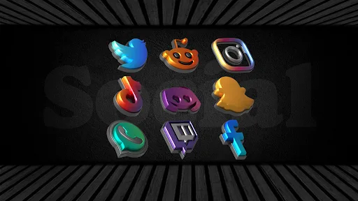 Auric Dark - 3D Icon Pack screenshot 4