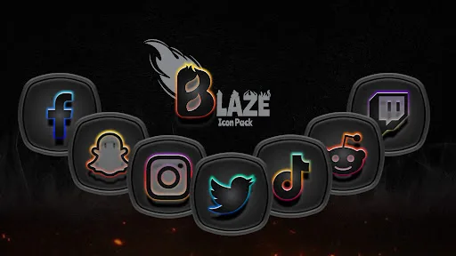 Blaze Dark Icon Pack screenshot 2