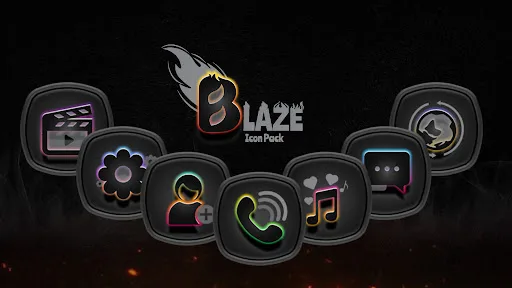 Blaze Dark Icon Pack screenshot 3