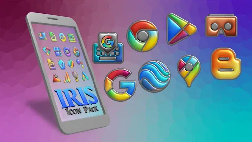 Iris Light - 3D App Icons screenshot 2