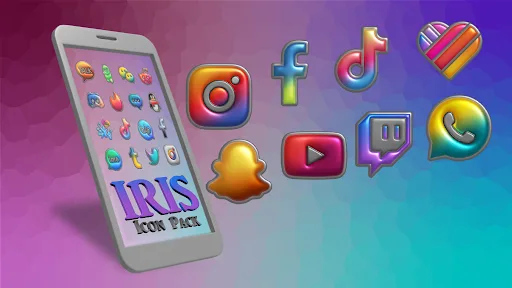 Iris Light - 3D App Icons screenshot 3