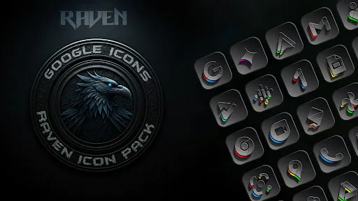 Raven Dark Icon Pack screenshot 2
