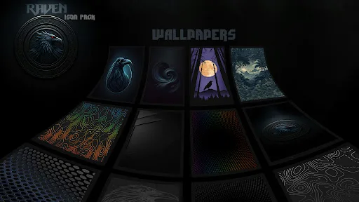 Raven Dark Icon Pack screenshot 5