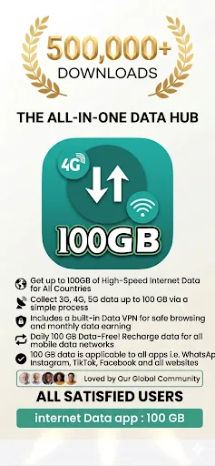 Internet Data app : 100 GB screenshot 1
