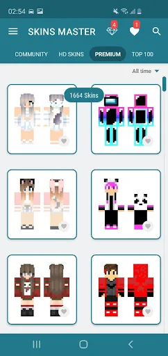 Skins-MASTER for Minecraft screenshot 2