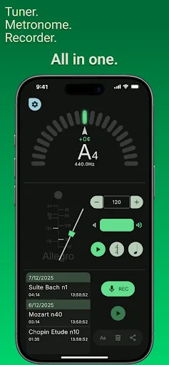 PTK - Tuner & Metronome screenshot 1