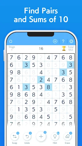 Ten Match - IQ Number Puzzle screenshot 1