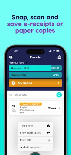 Crunchr Receipt Scanner screenshot 3