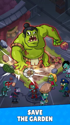 Flower vs zombie: City Defense screenshot 2