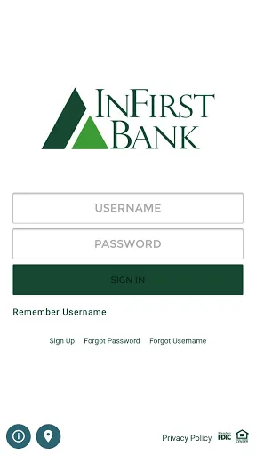 InFirst Bank Mobile App. screenshot 1