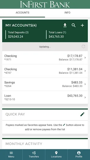 InFirst Bank Mobile App. screenshot 3