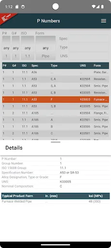 P Numbers screenshot 2