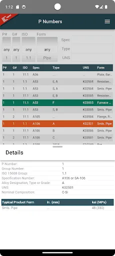 P Numbers screenshot 3