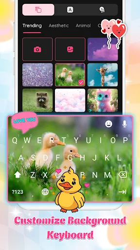 Cute Keyboard - Emoji Keyboard screenshot 2