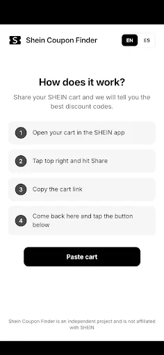 Shein Coupon Finder screenshot 2