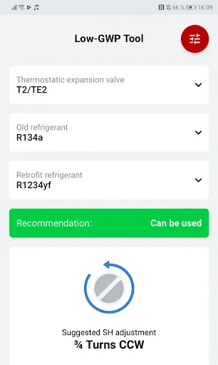Low-GWP Tool screenshot 1