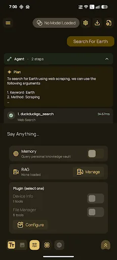 Tool-Neuron (Run OFFLINE AI) screenshot 1