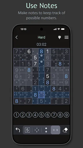 Dark Sudoku - Classic Puzzle screenshot 2