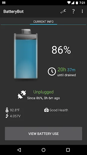 BatteryBot Battery Indicator screenshot 1