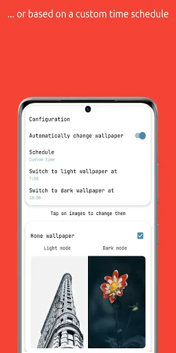 Dark/Light Wallpaper Scheduler screenshot 4