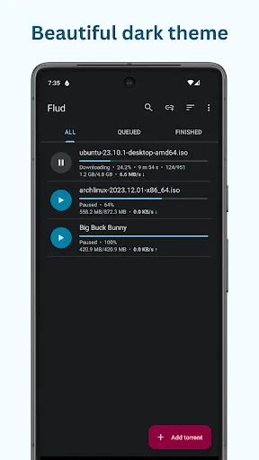 Flud - Torrent Downloader screenshot 3
