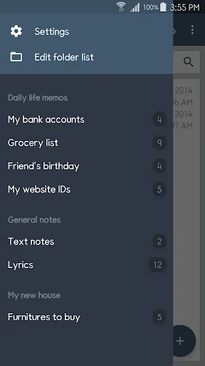 ClevNote - Notepad, Checklist screenshot 1