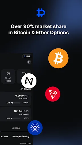 Deribit: BTC Options & Futures screenshot 2