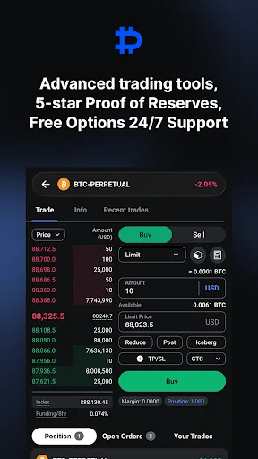 Deribit: BTC Options & Futures screenshot 4