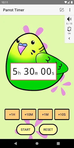 Cute timer app :Parrot Timer screenshot 2