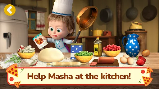 Masha y el Oso Juegos de Pizza screenshot 2