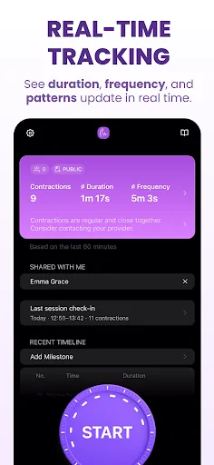 Bump Pulse: Contraction Timer screenshot 4
