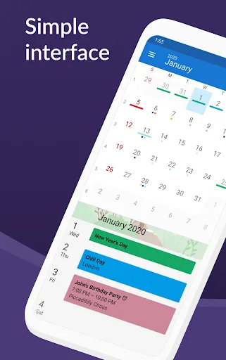 DigiCal Calendar Agenda screenshot 1