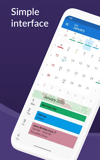 DigiCal+ Calendar screenshot 1