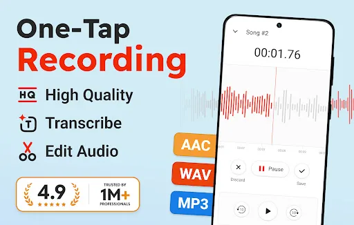 Voice Recorder Plus: Rec Sound screenshot 1