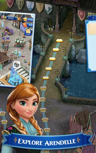 Disney Frozen Free Fall screenshot 4